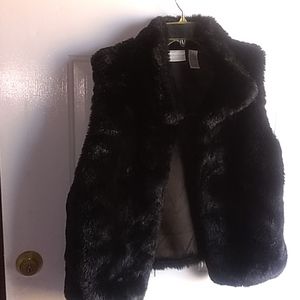 Black Fur Vest